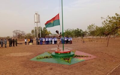 Cérémonie de montée des couleurs à Loumbila